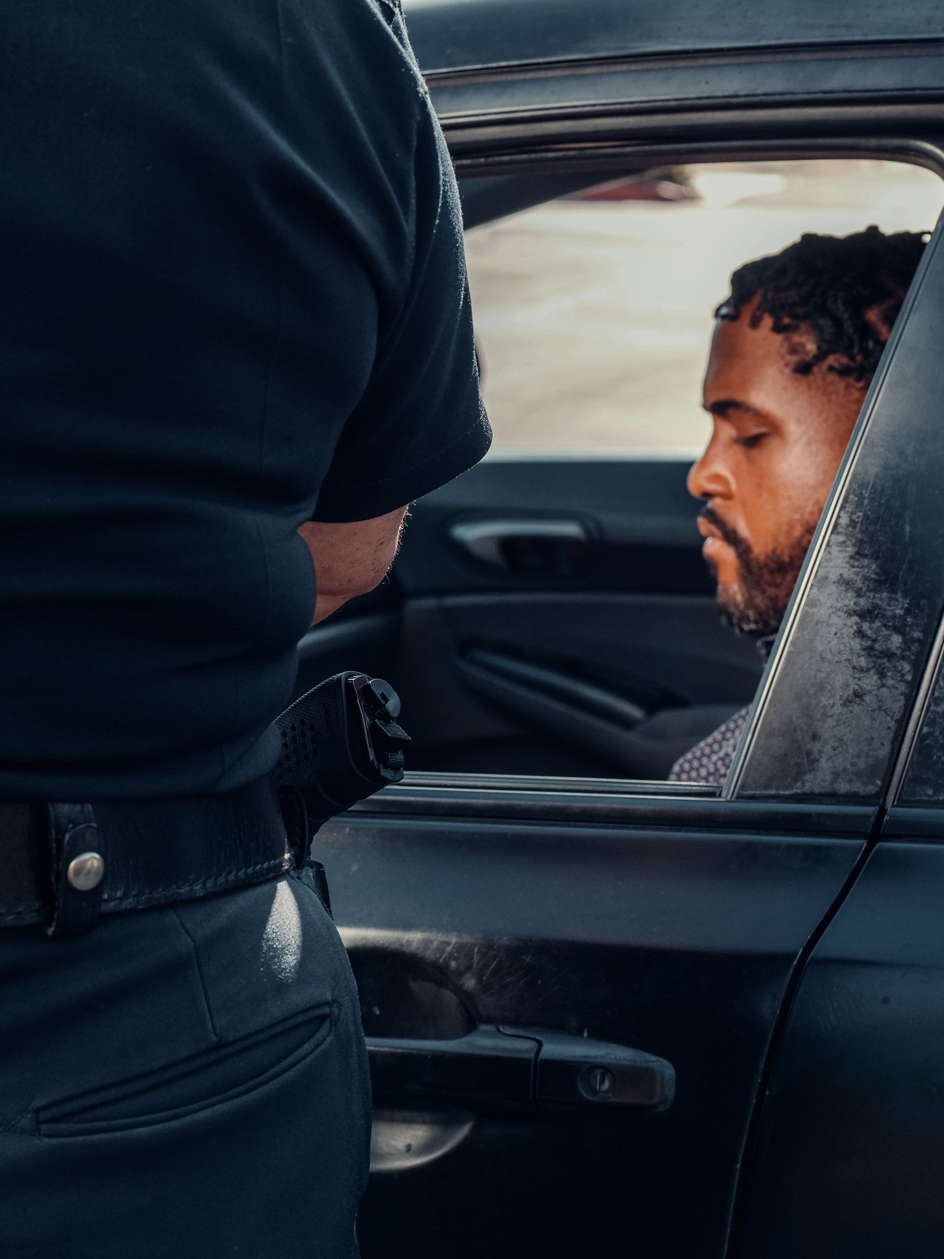 Indiana DUI Lawyer. Man in car