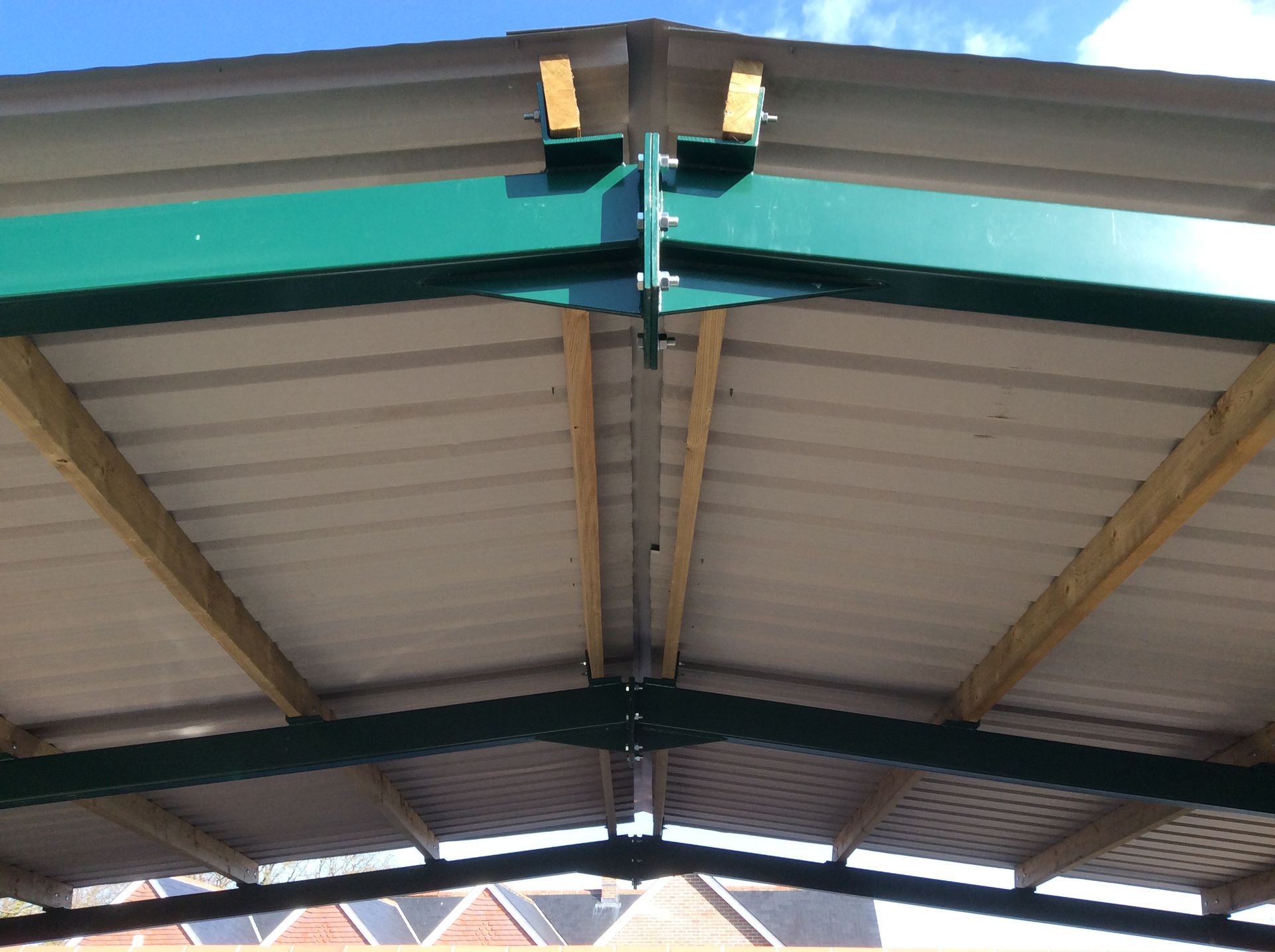 Steel structure installed