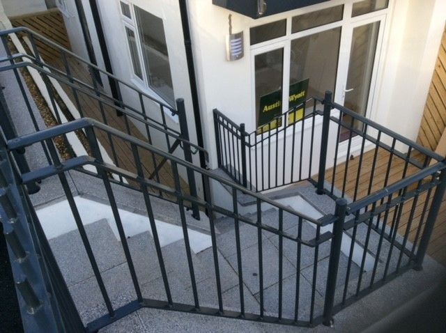 Railings installed