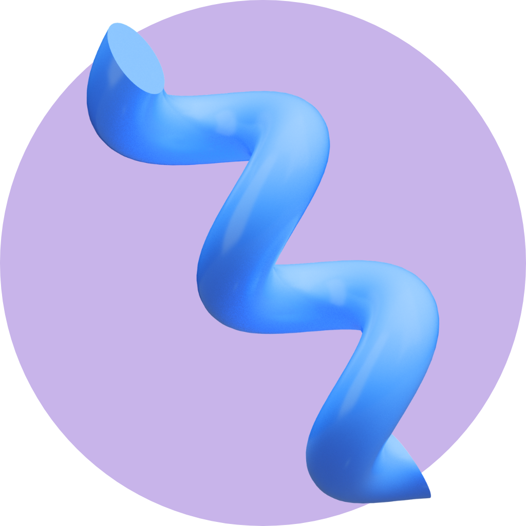 Streaming at Cablelynx A blue swirl in a purple circle on a white background.