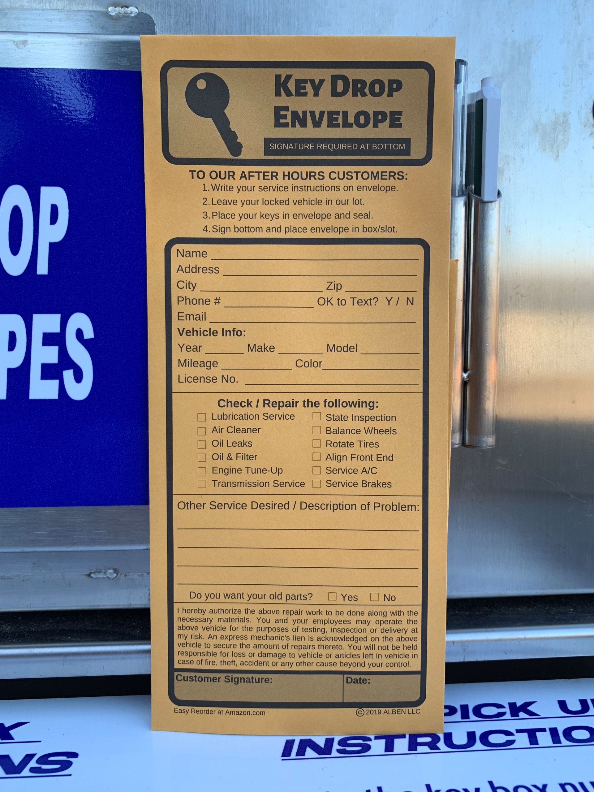 Who Has An After Hours Vehicle Key Drop Box Near Me?