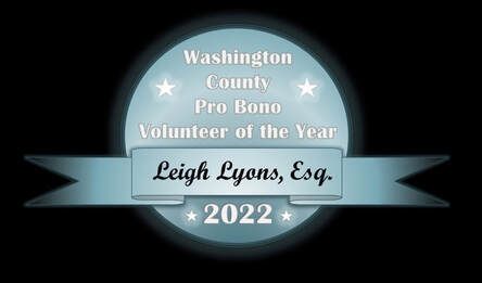 Washington County Volunteer of the Year 2022 - Leigh Lyons Esq. 