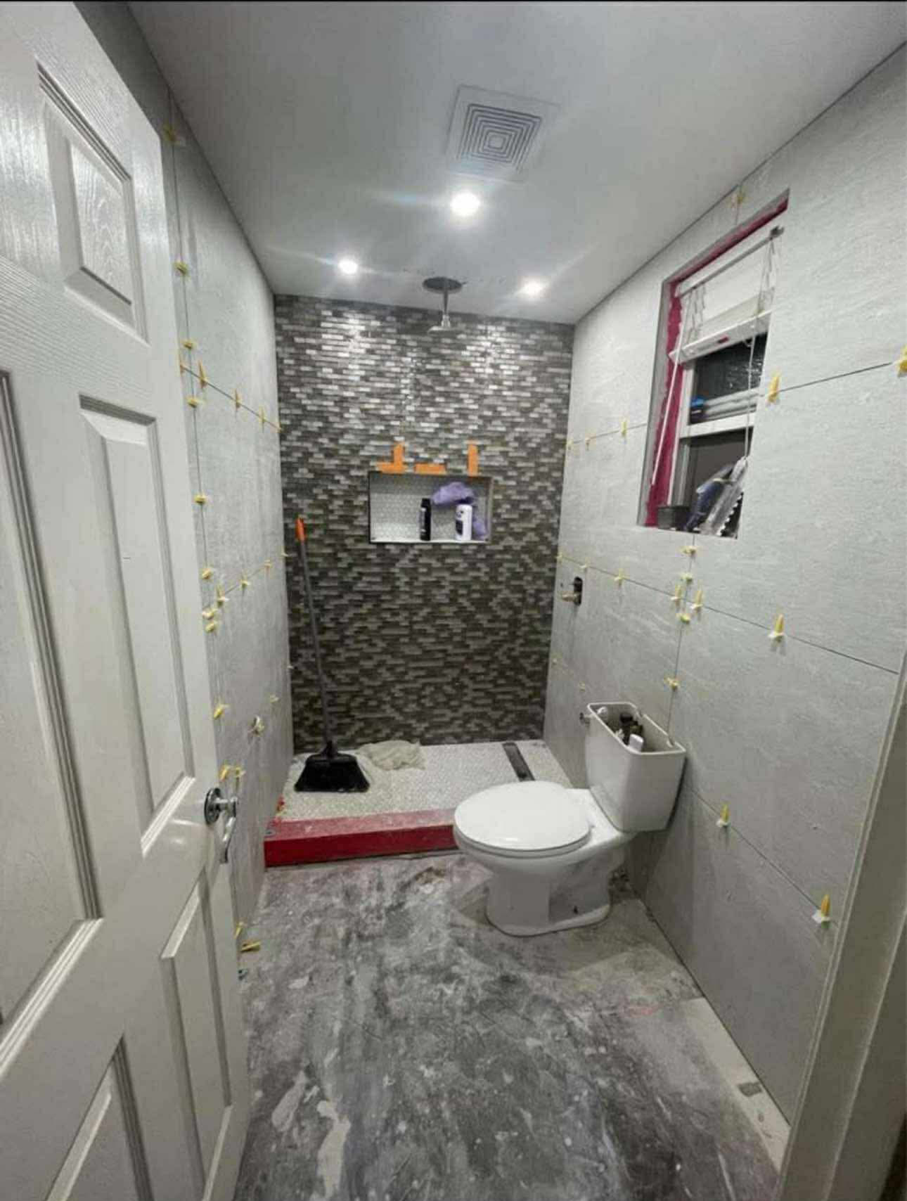 Bathroom under construction