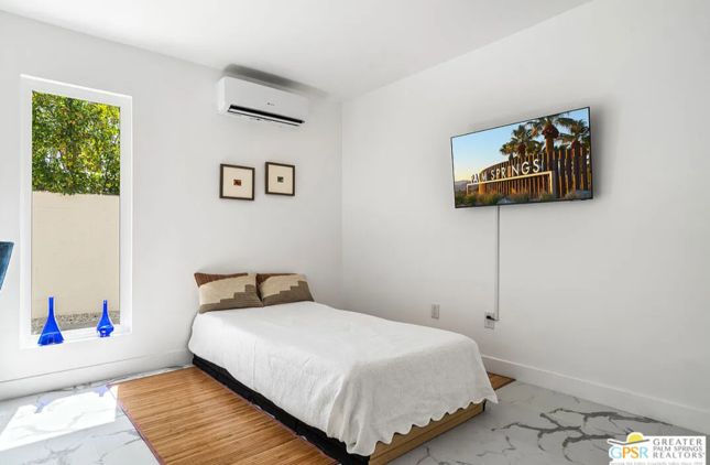 Bedroom with bed,