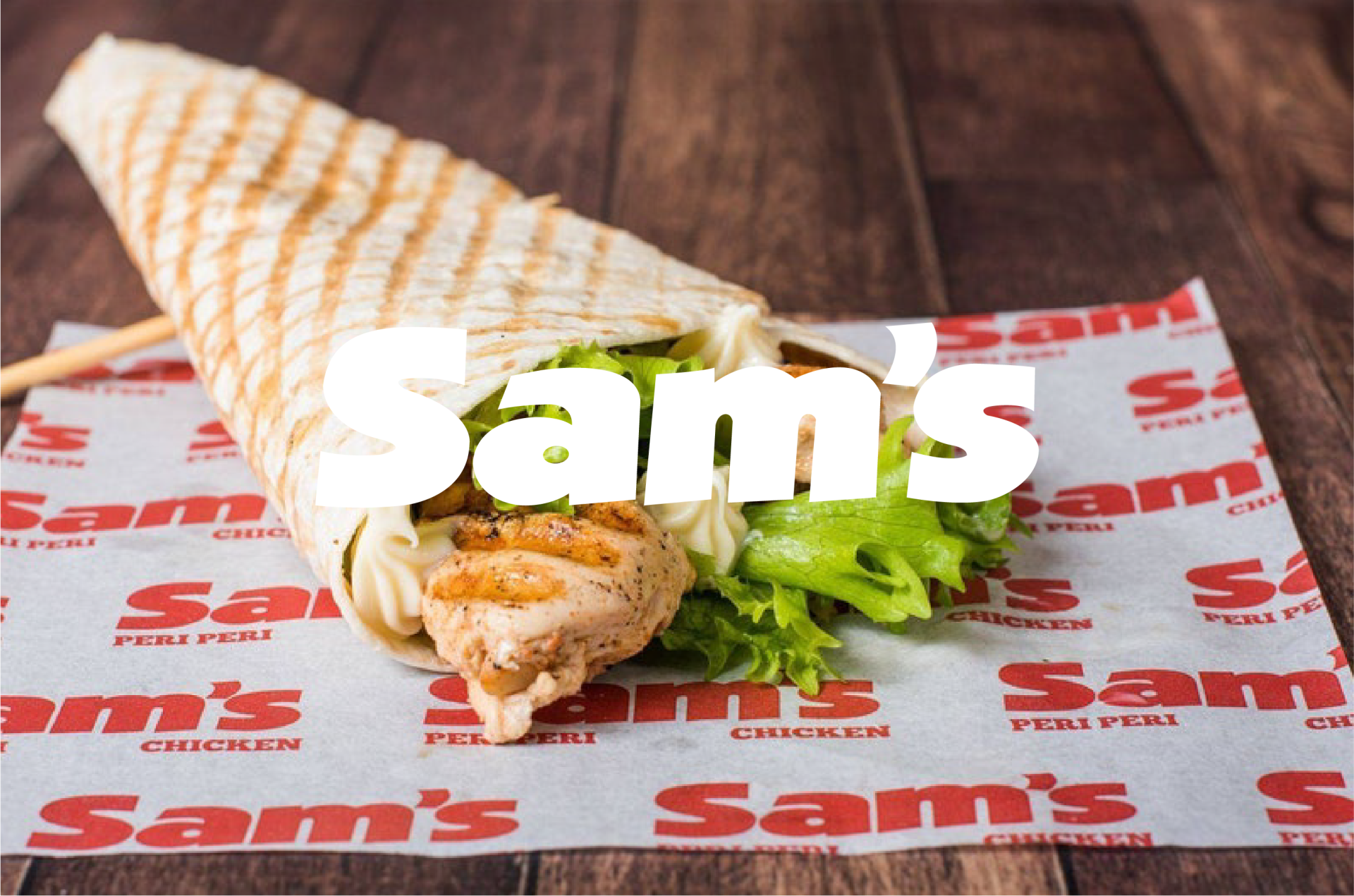 Sams franchise business logo and retail branding
