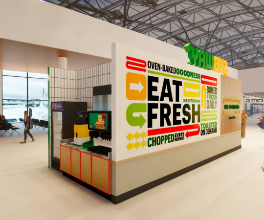 Subway franchise food outlet business location image
