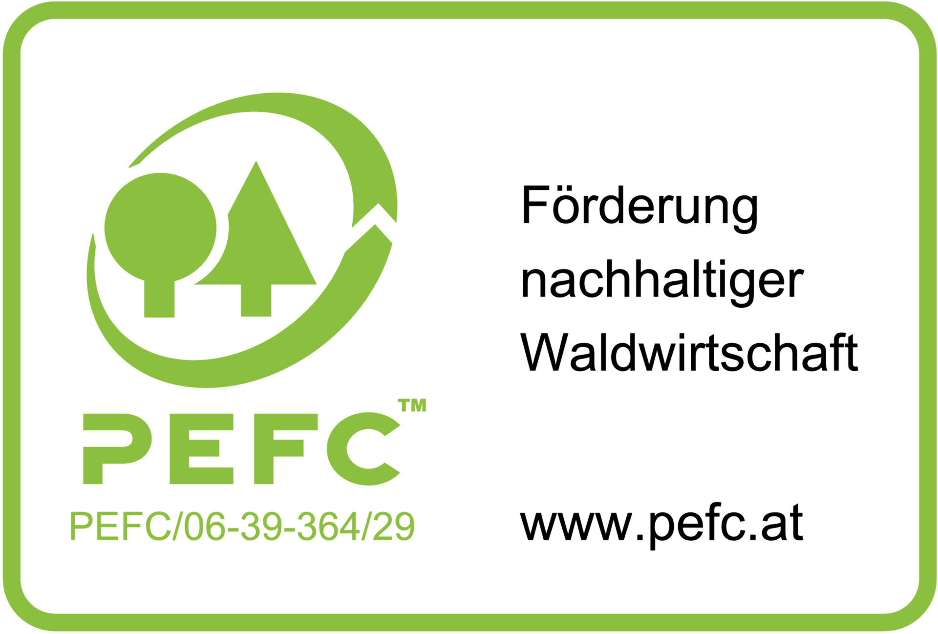 PEFC Förderung nachhaltiger Waldwirtschaft