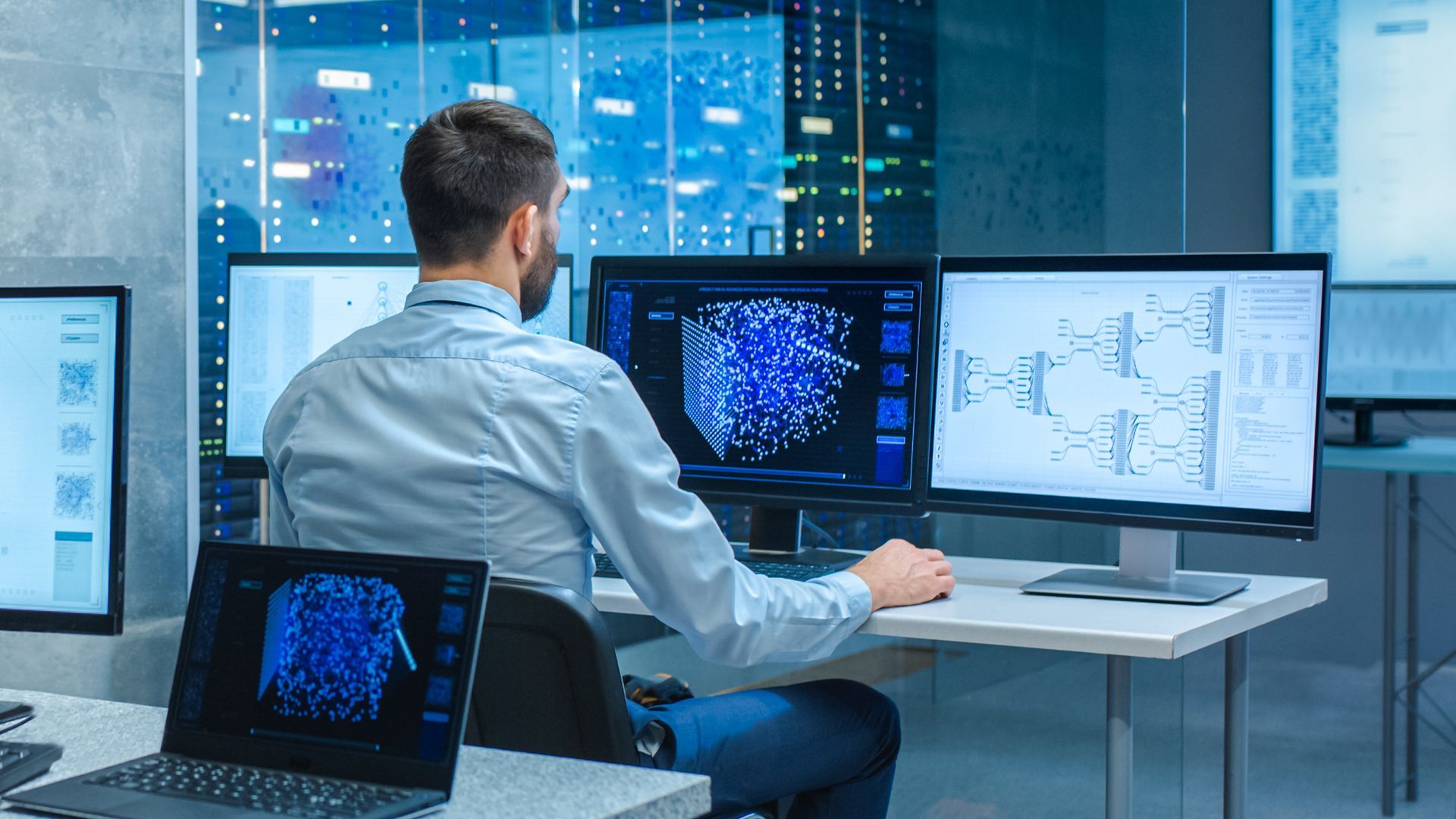 Man at computer