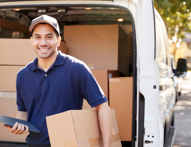 Company Truck on Road — Arlington, TX — Pronto Courier Delivery and Logistics