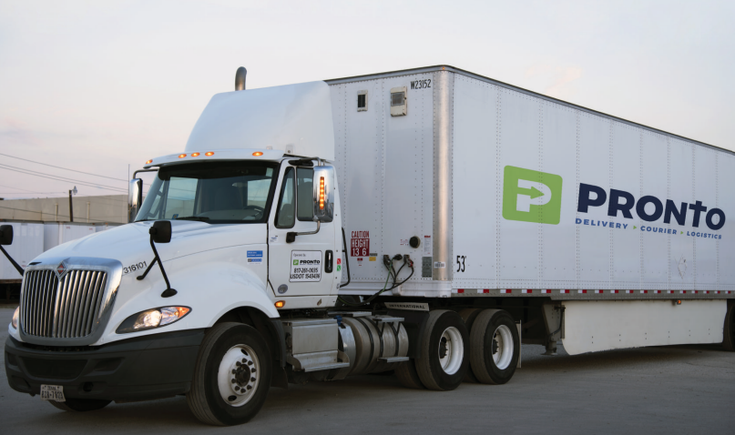 Huge Truck on Road — Arlington, TX — Pronto Courier Delivery and Logistics