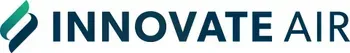 Innovate Air logo with teal and navy graphic icon and blue text