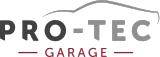 A logo for pro-tec garage with a car on it,Castle Hill Ceramic Coating & PPF installers