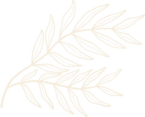 Delicate pale gold leaf branches on a white background