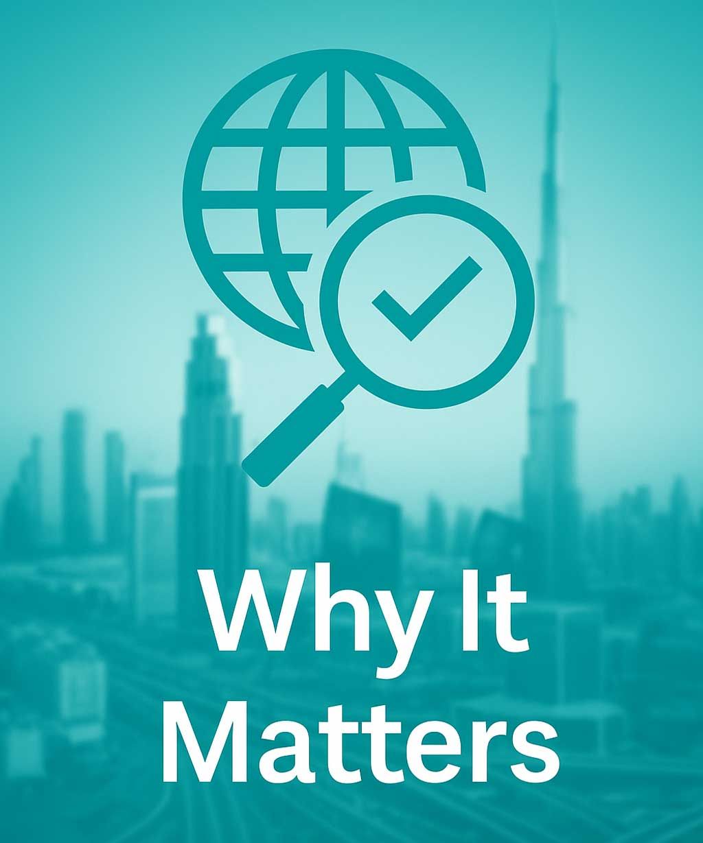 UAE company credit and financial analysis with verification tick