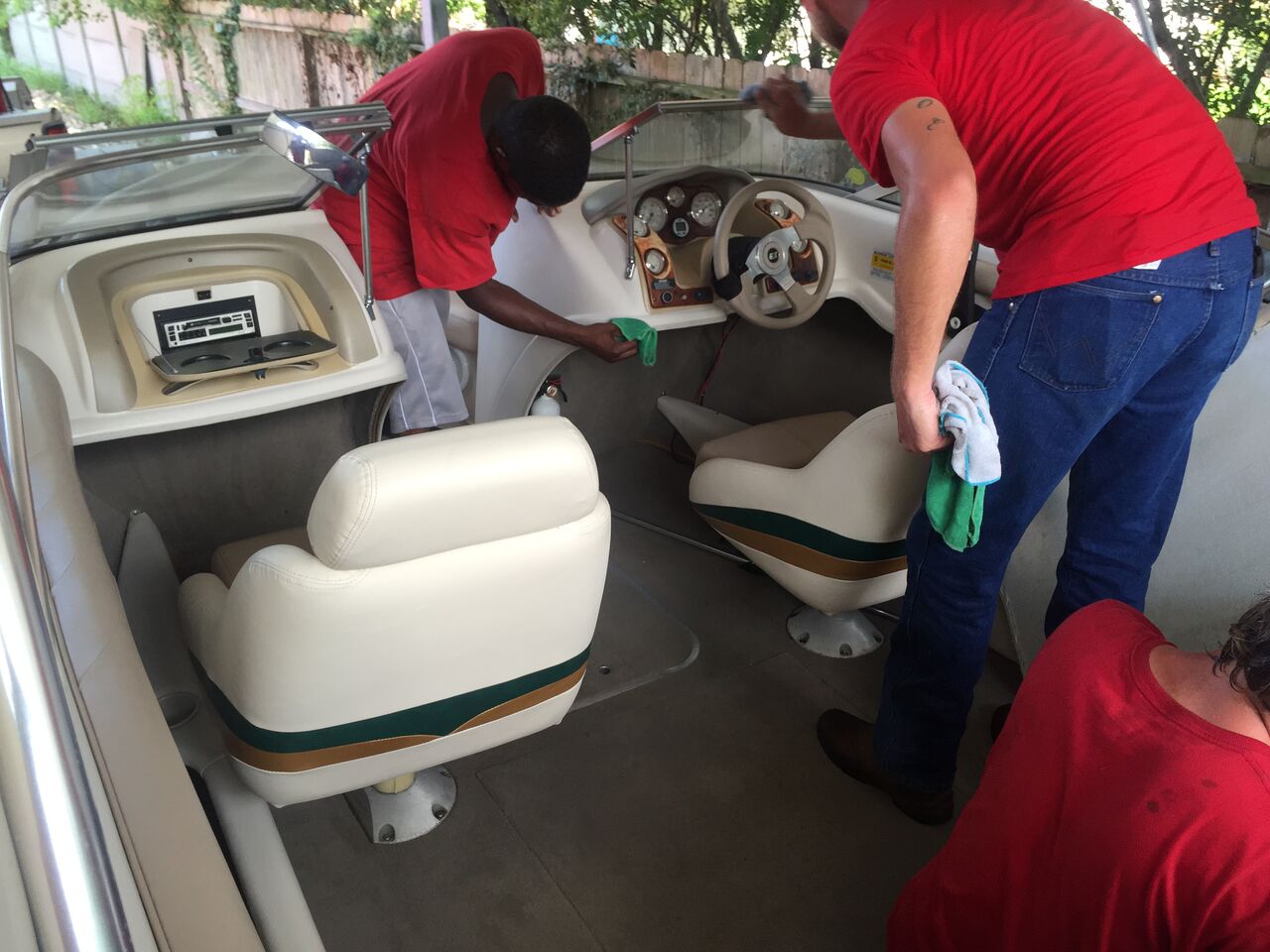 Boat cleaning and detailing