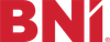 BNI logo in bold red letters on a white background BNI logo in bold red letters on a white background