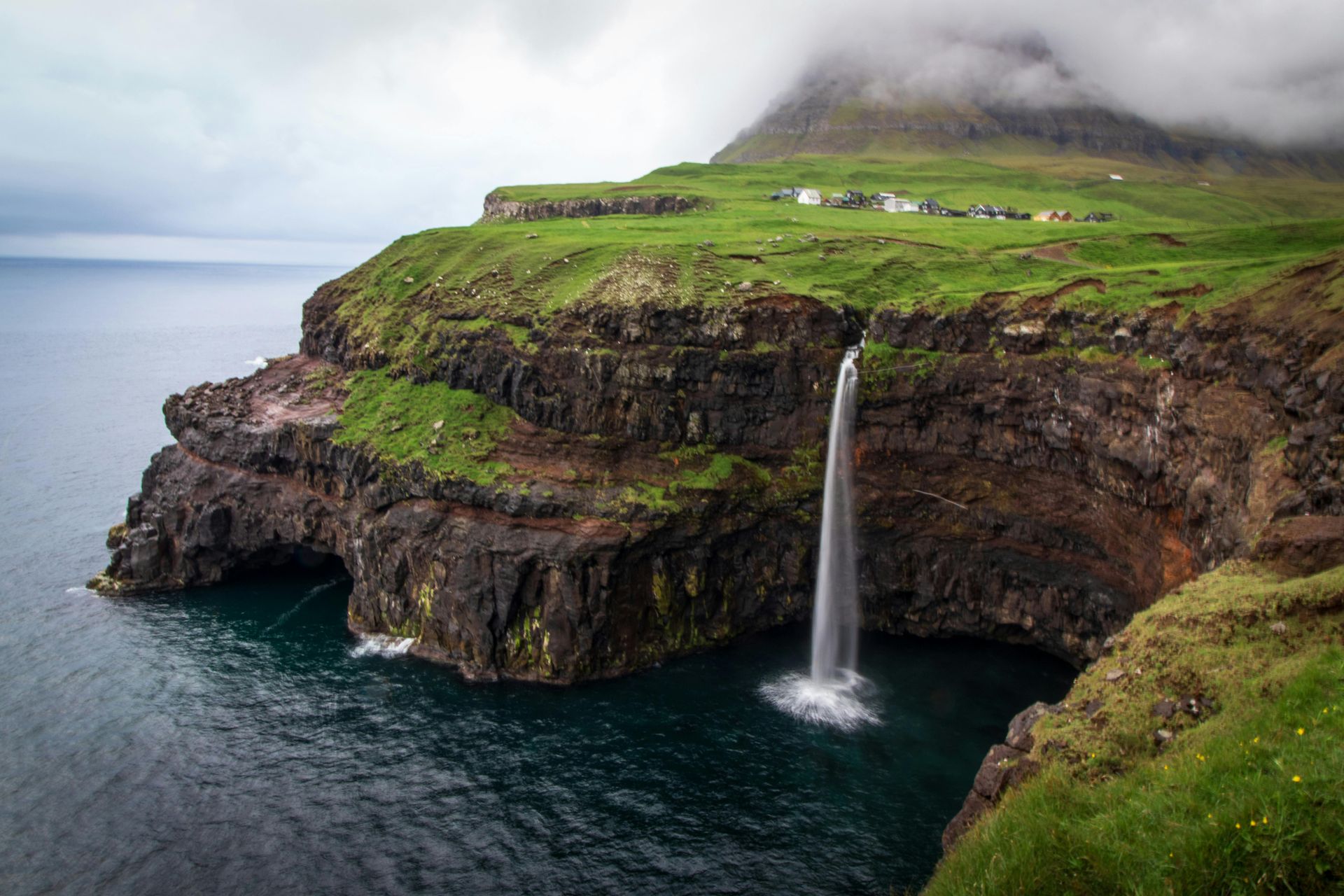 Waterfall in the Faroe Islands