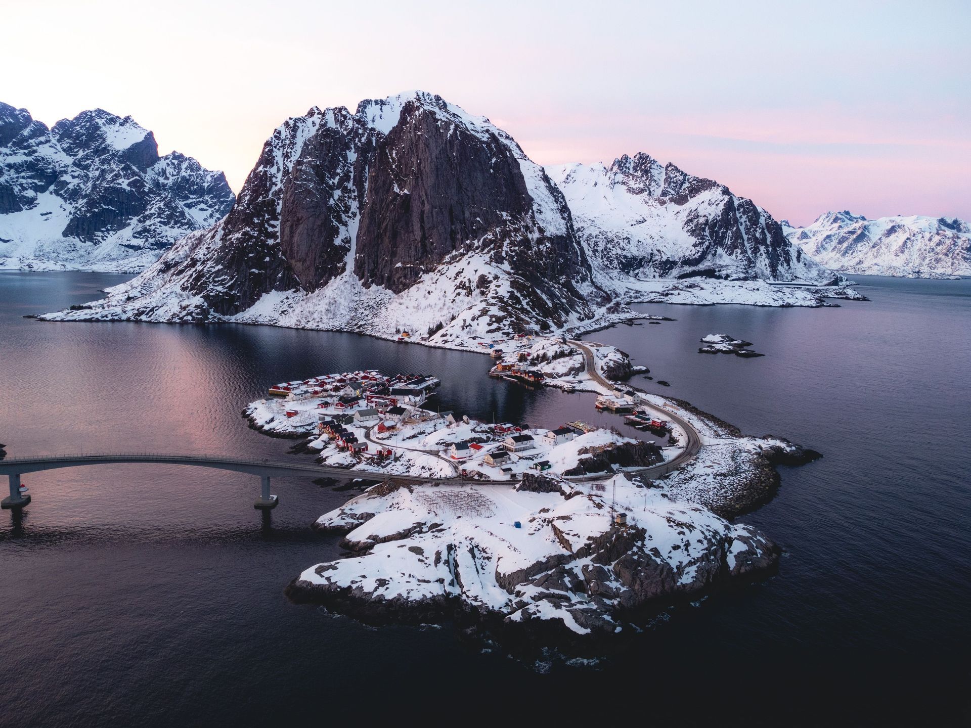 Winter picture of Lofoten