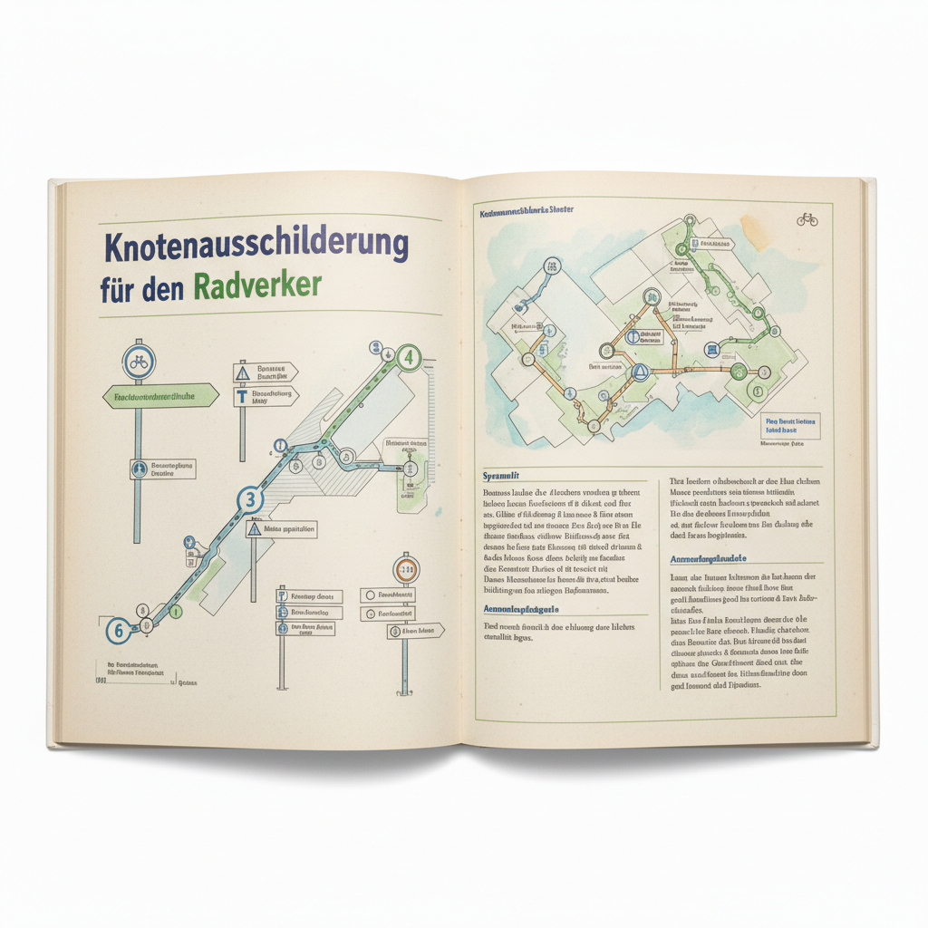 Das Bild zeigt ein Konzept mit dem Titel Radverkehr