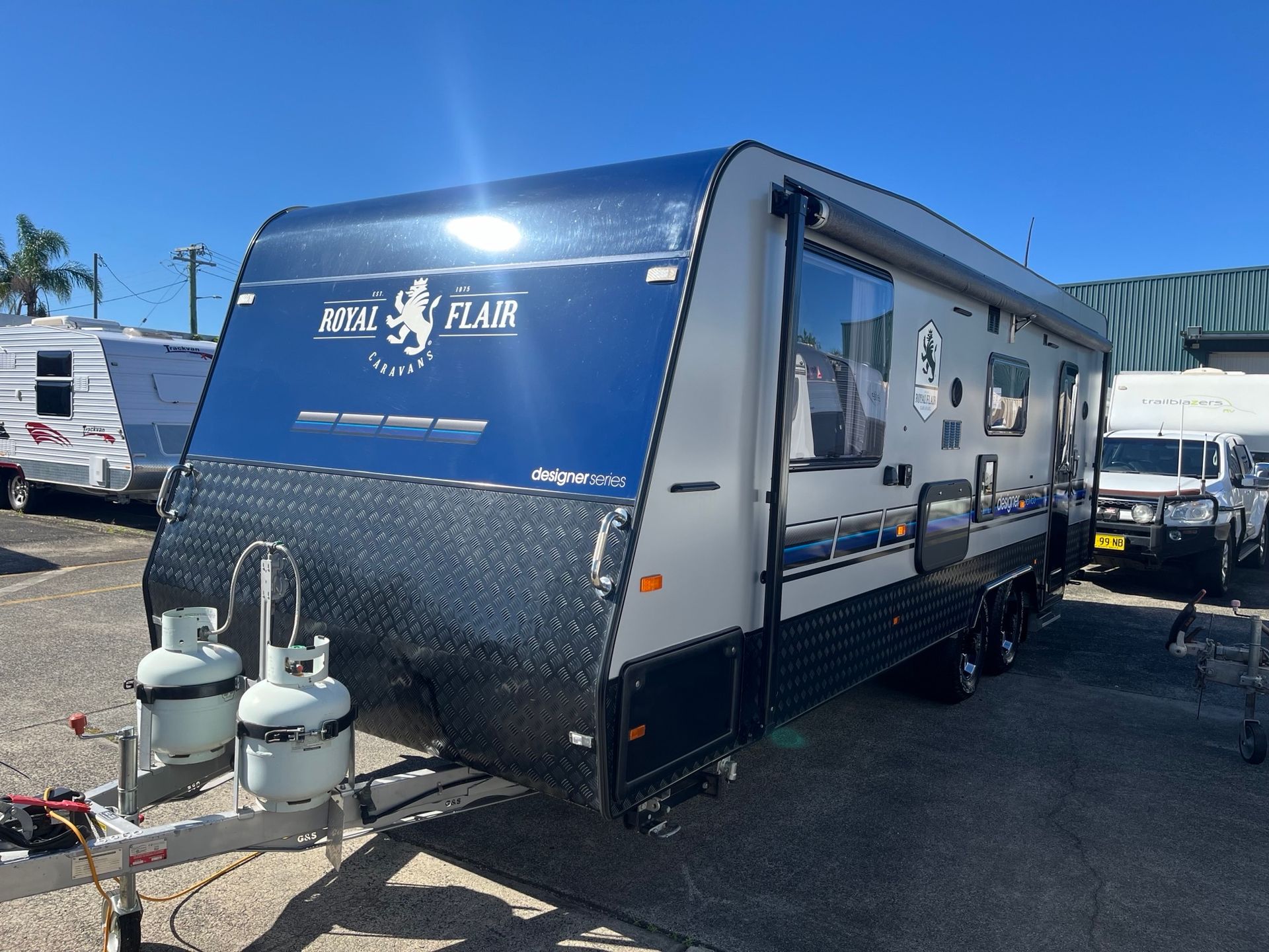 A Used Caravan For Sale In A Sales Yard  -  Perkins Caravans Ballina