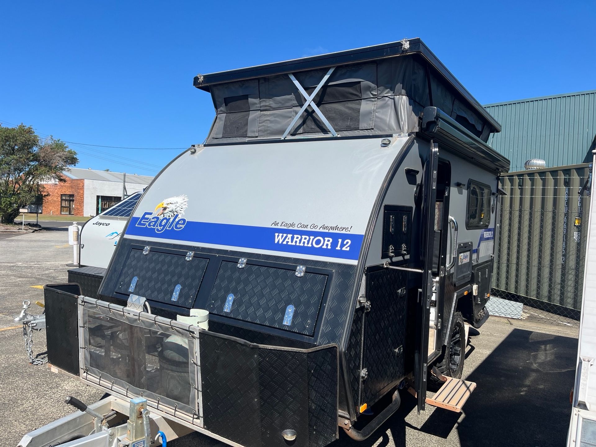 A Used Hybrid On Display In A Sales Yard  -  Perkins Caravans Ballina