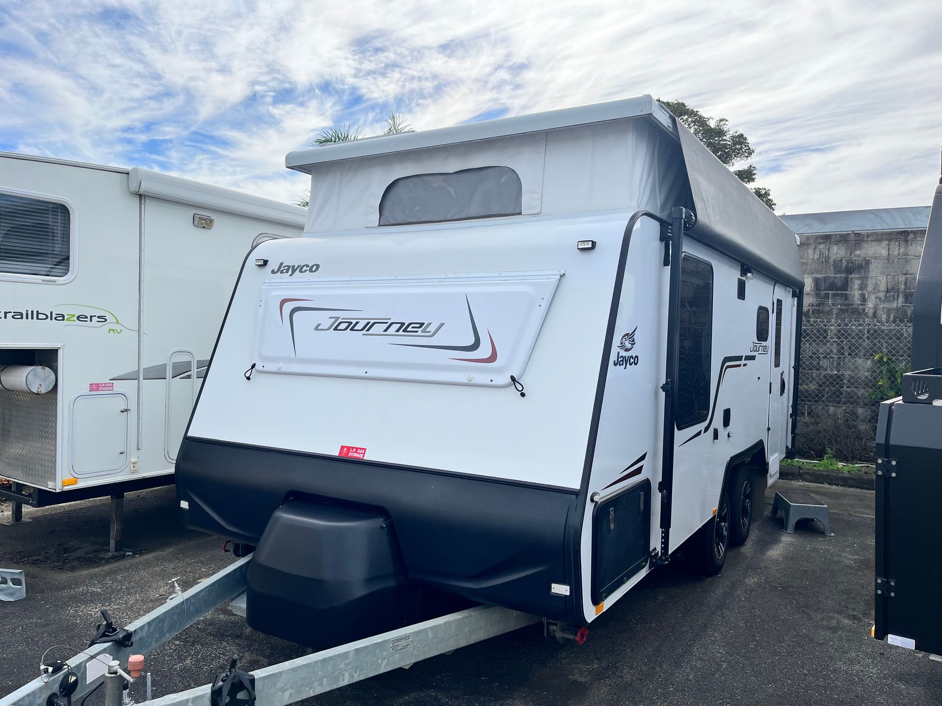 A Used Pop Top On Display In A Sales Yard  -  Perkins Caravans Ballina