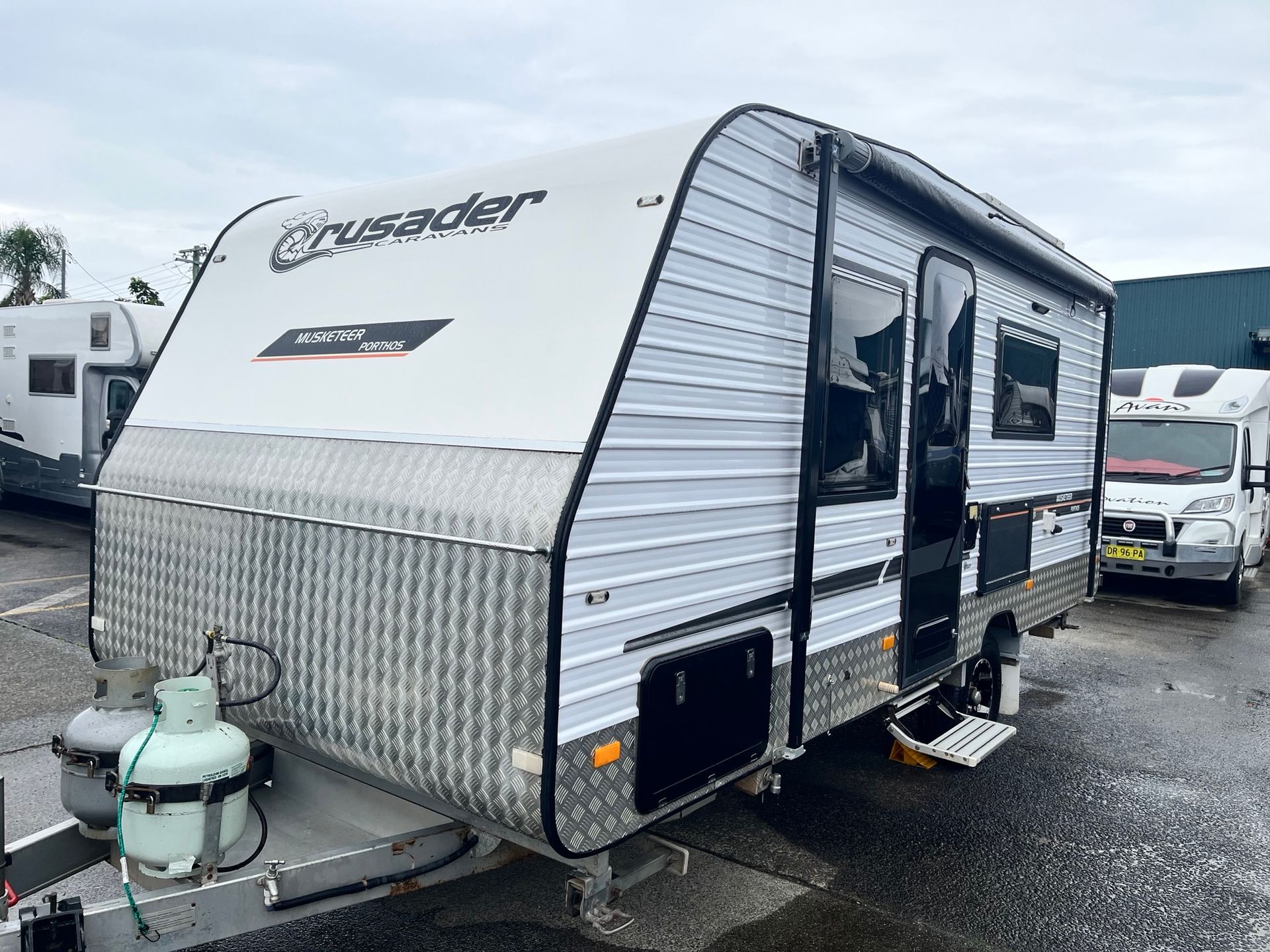 A Used Caravan On Display In A Sales Yard  -  Perkins Caravans Ballina