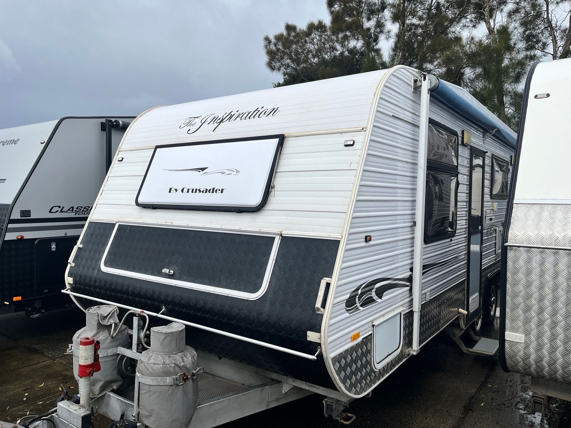 A Used Caravan On Display In A Sales Yard  -  Perkins Caravans Ballina