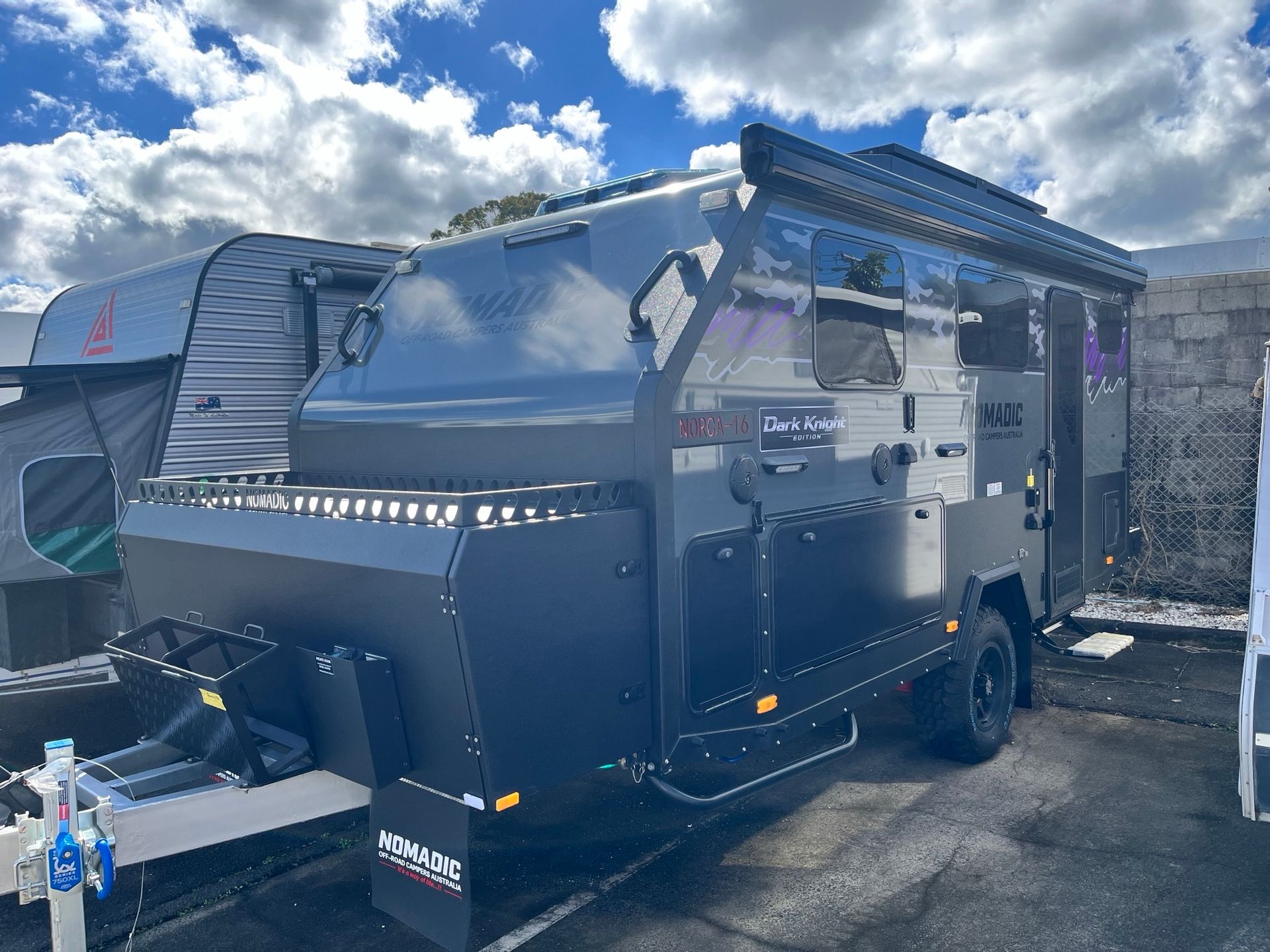 A New Hybrid On Display In A Sales Yard  -  Perkins Caravans Ballina