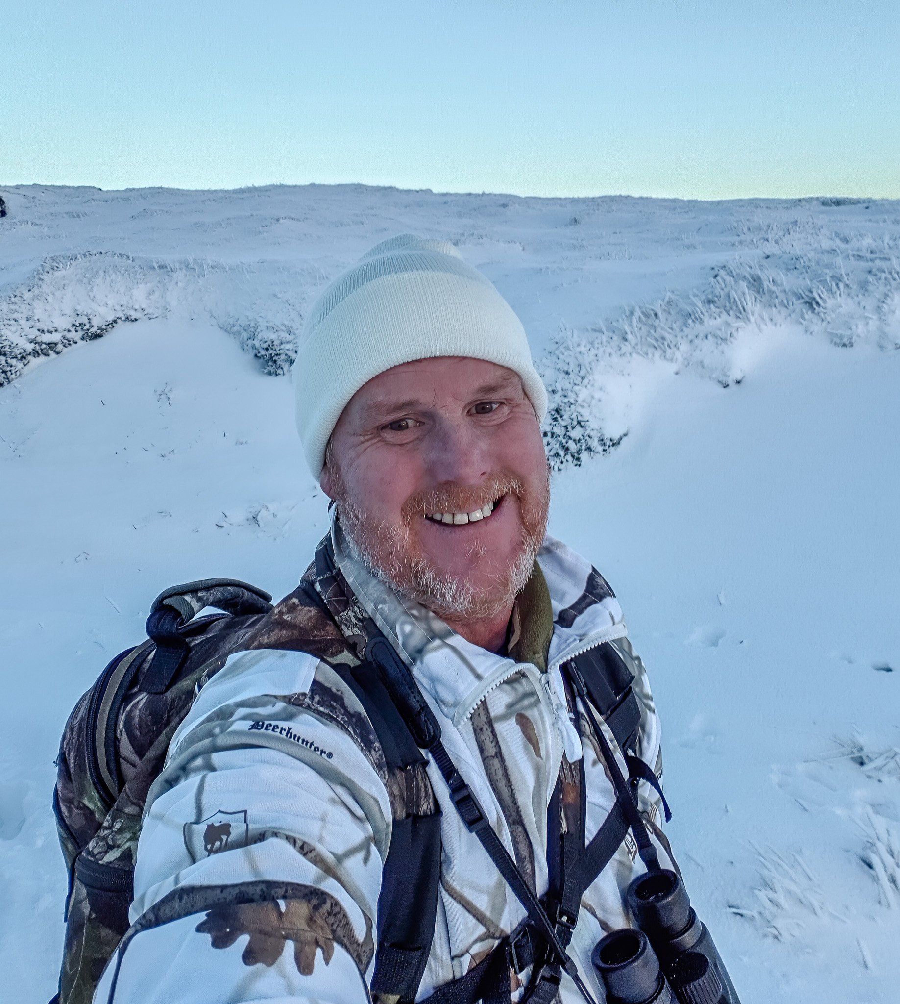 Me in the Peaks, Paul C Bennett Photography, Heavy Snow Fall in the Peak District, Photographing Mountain Hares in the snow.