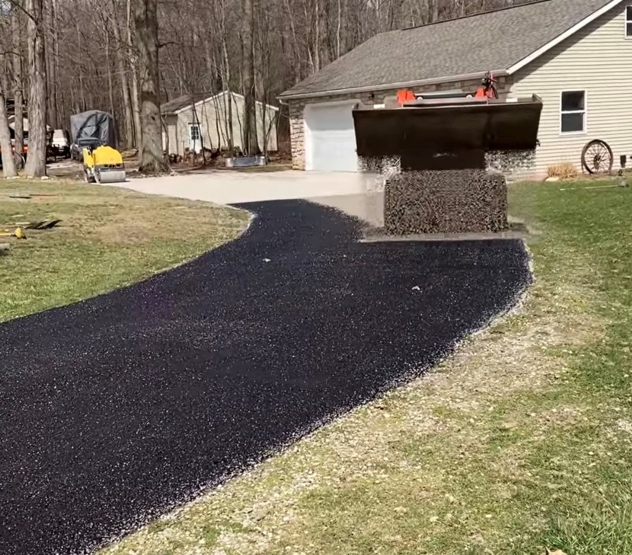 Road Under Construction — Deposit, NY — J-Line Stripe