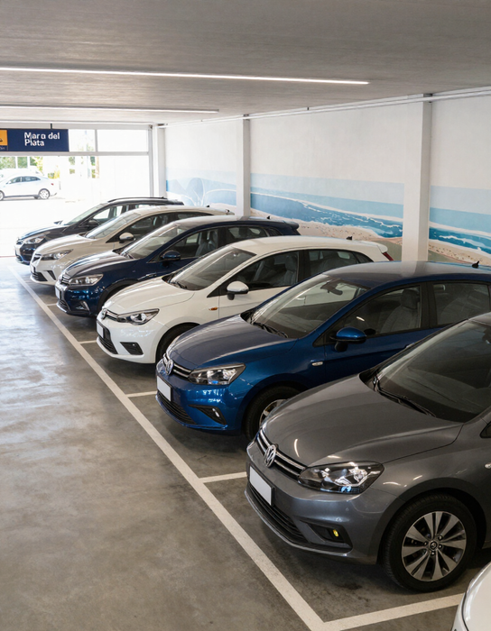 Flota de autos compactos y sedanes de RVA Rent a Car