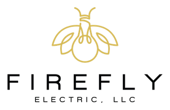 A logo for firefly electric llc with a firefly on it