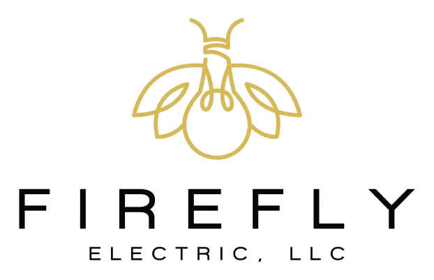 A logo for firefly electric llc with a firefly on it