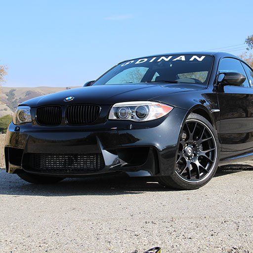 Black BMW With Dinan Windshield Banner | Main Street Auto Shop