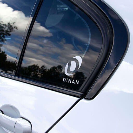 Dinan Logo On Rear Door | Main Street Auto Shop