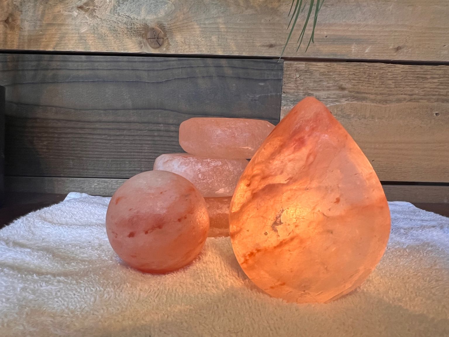 Himalayan salt stones used for massage therapy