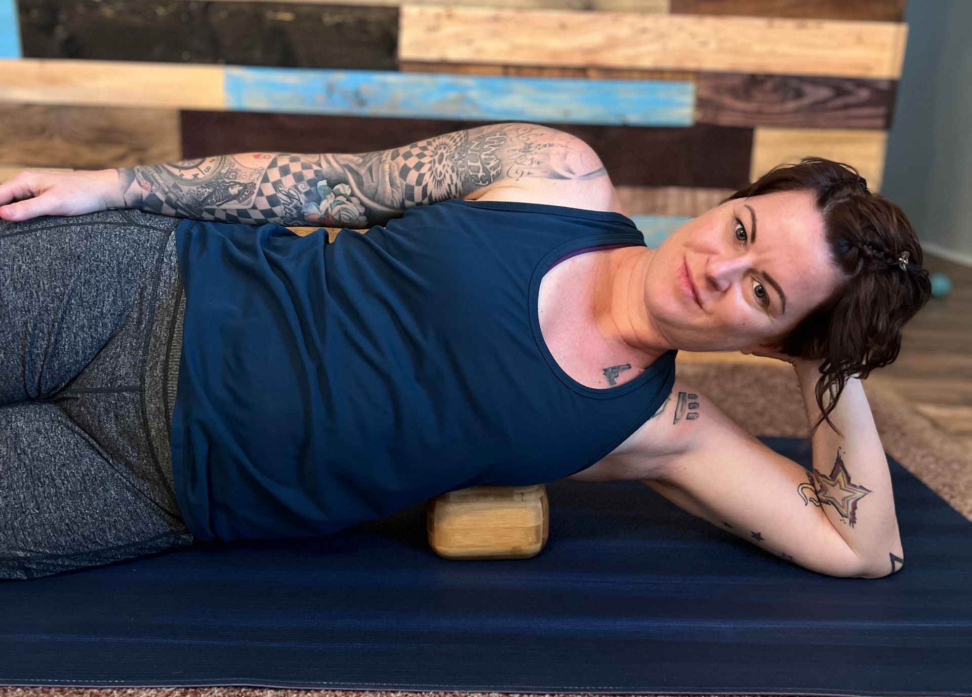 Tyana Shiles using Block Therapy for fascia work