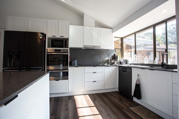 A Kitchen Counter With Knives , Cutting Boards , and a Bowl of Lemons — Stephen Veigel Kitchens In Gosford, NSW