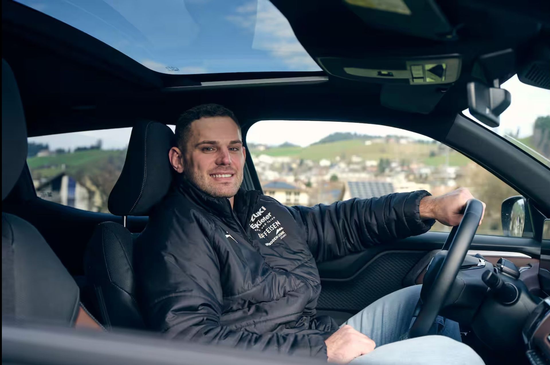 Remo Käser im Auto