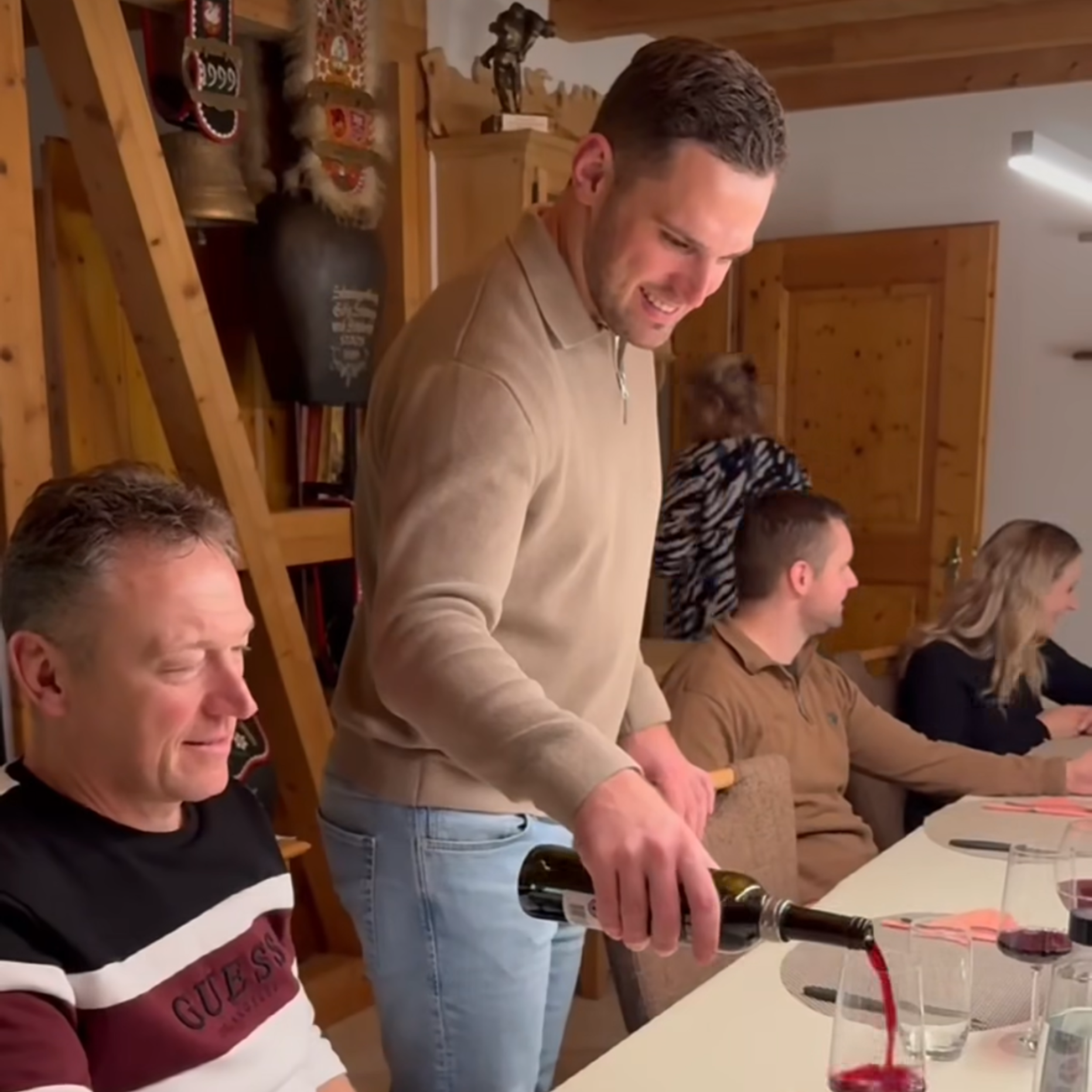 Remo Käser geniesst Familienzeit