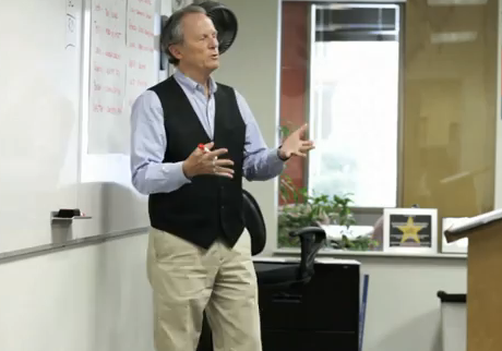 Paul Terry in a class room