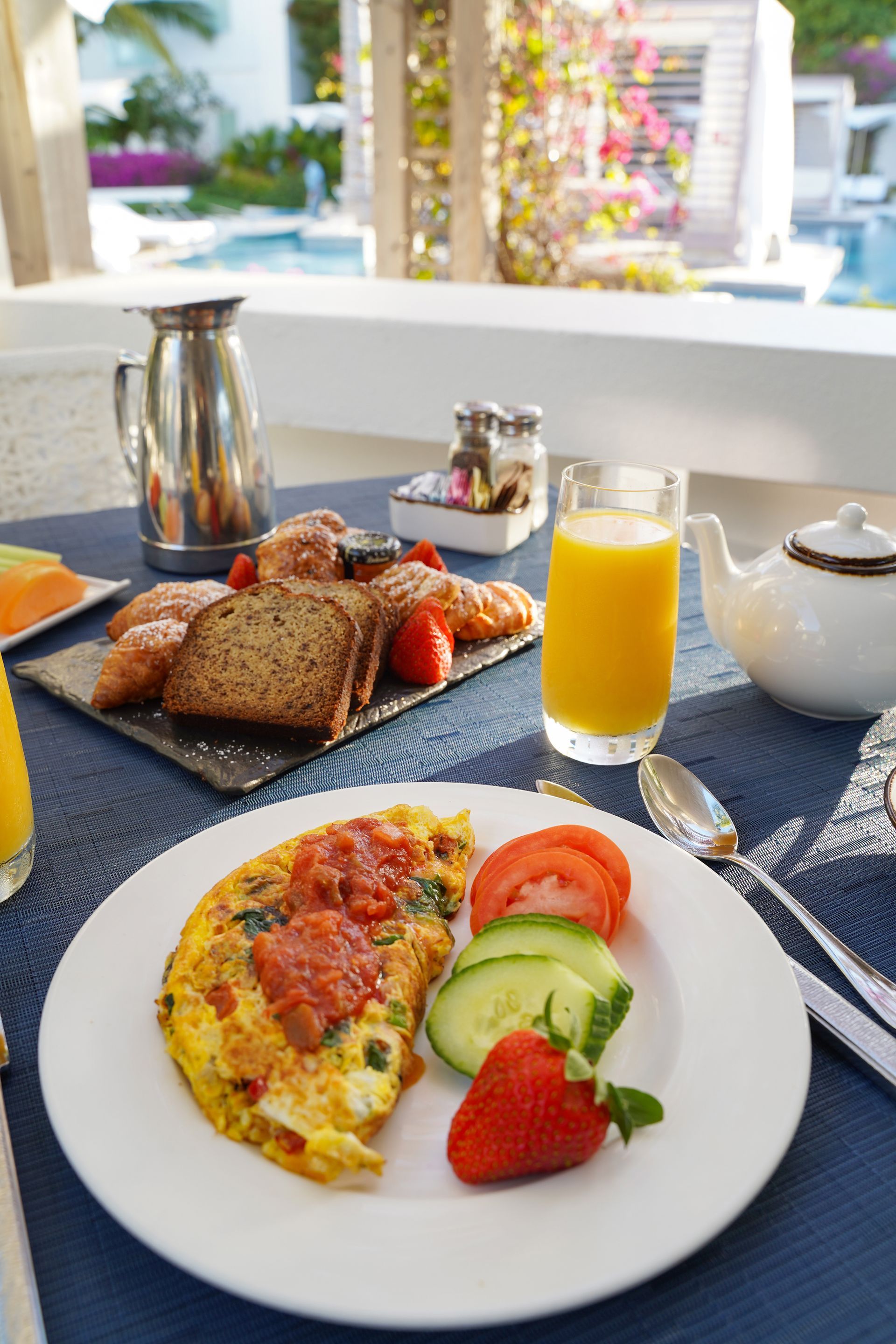 Breakfast at Indigo Restaurant, Turks and Caicos