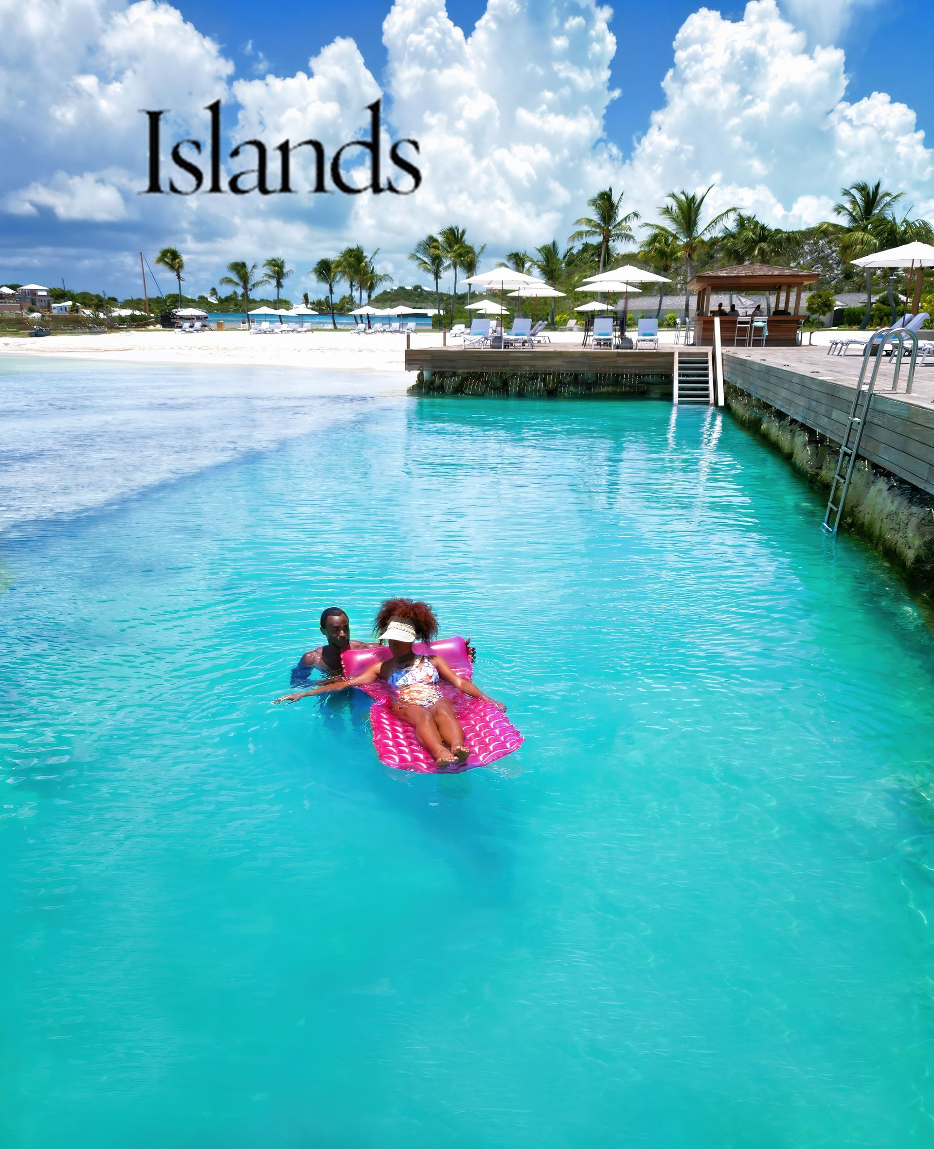 The word islands that is on a picture