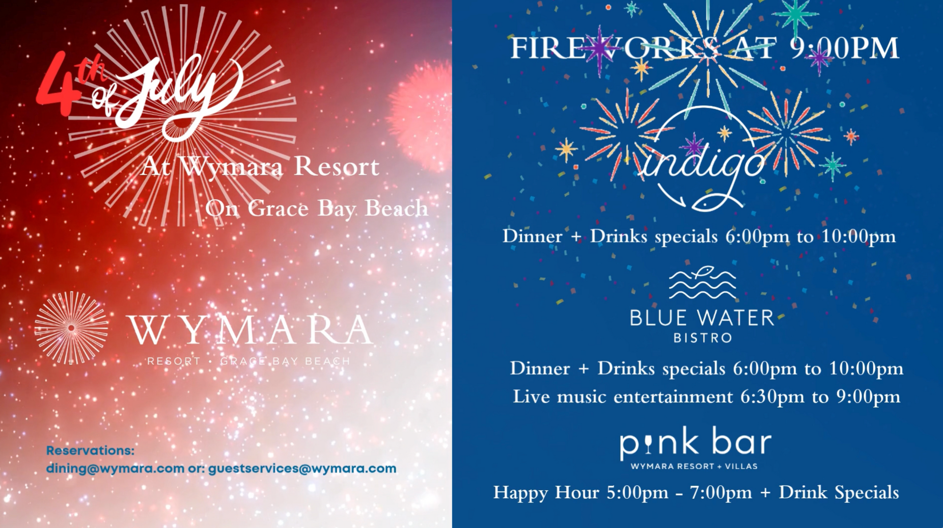 Fourth of July at Wymara: 
Celebrate America’s 250th Anniversary