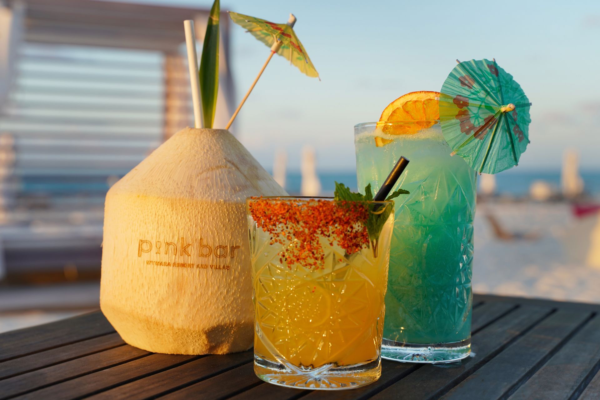 Pink Bar cocktails