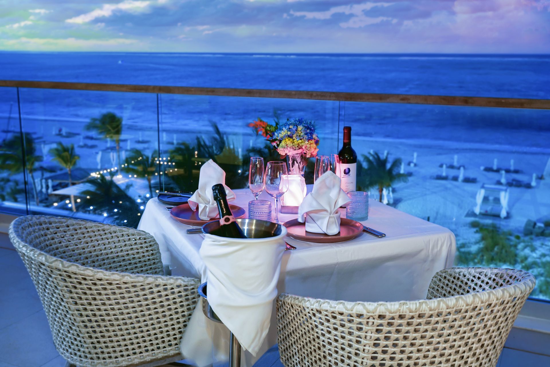 Villa private dining experience