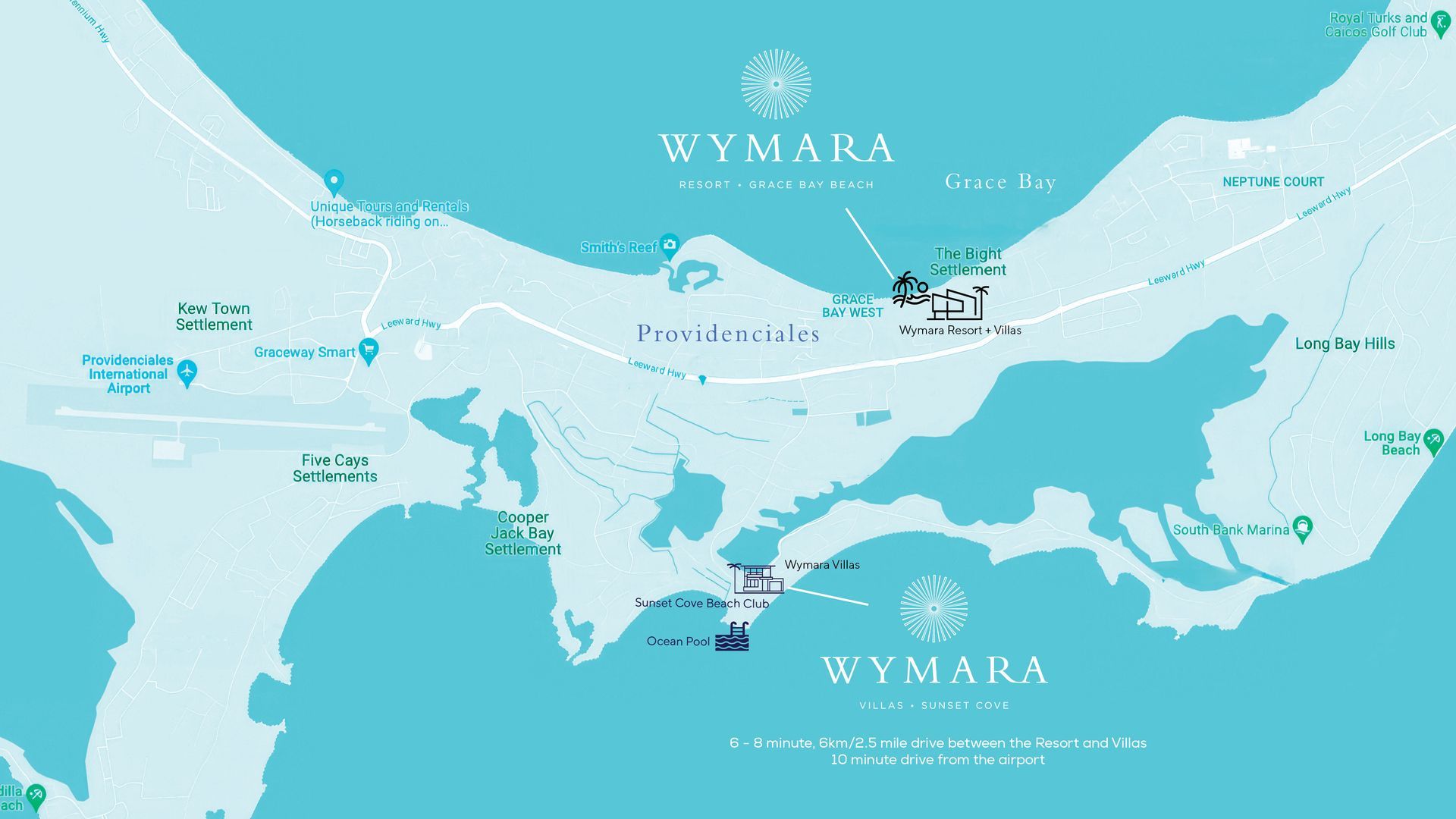 A blue and white map shows a large body of water