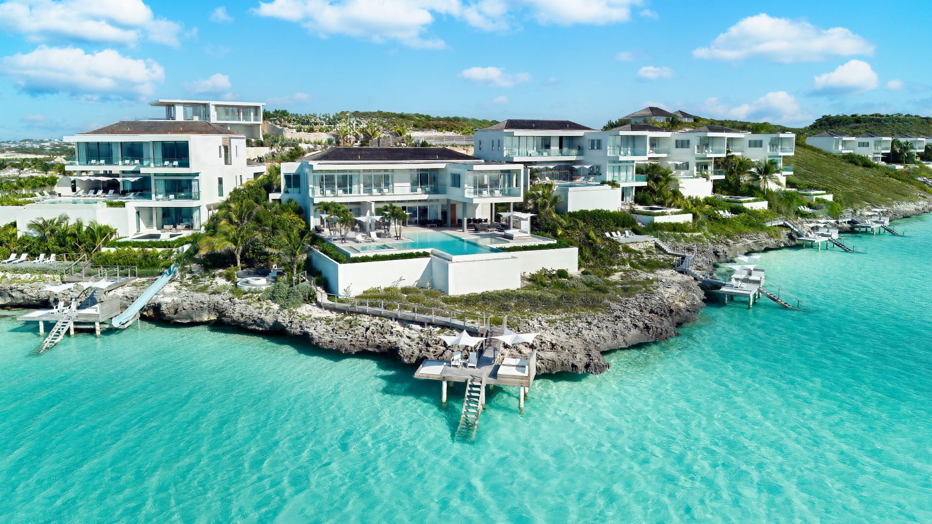 Six Bedroom Azure Villa, Wymara Villas, Sunset Cove, Turks and Caicos