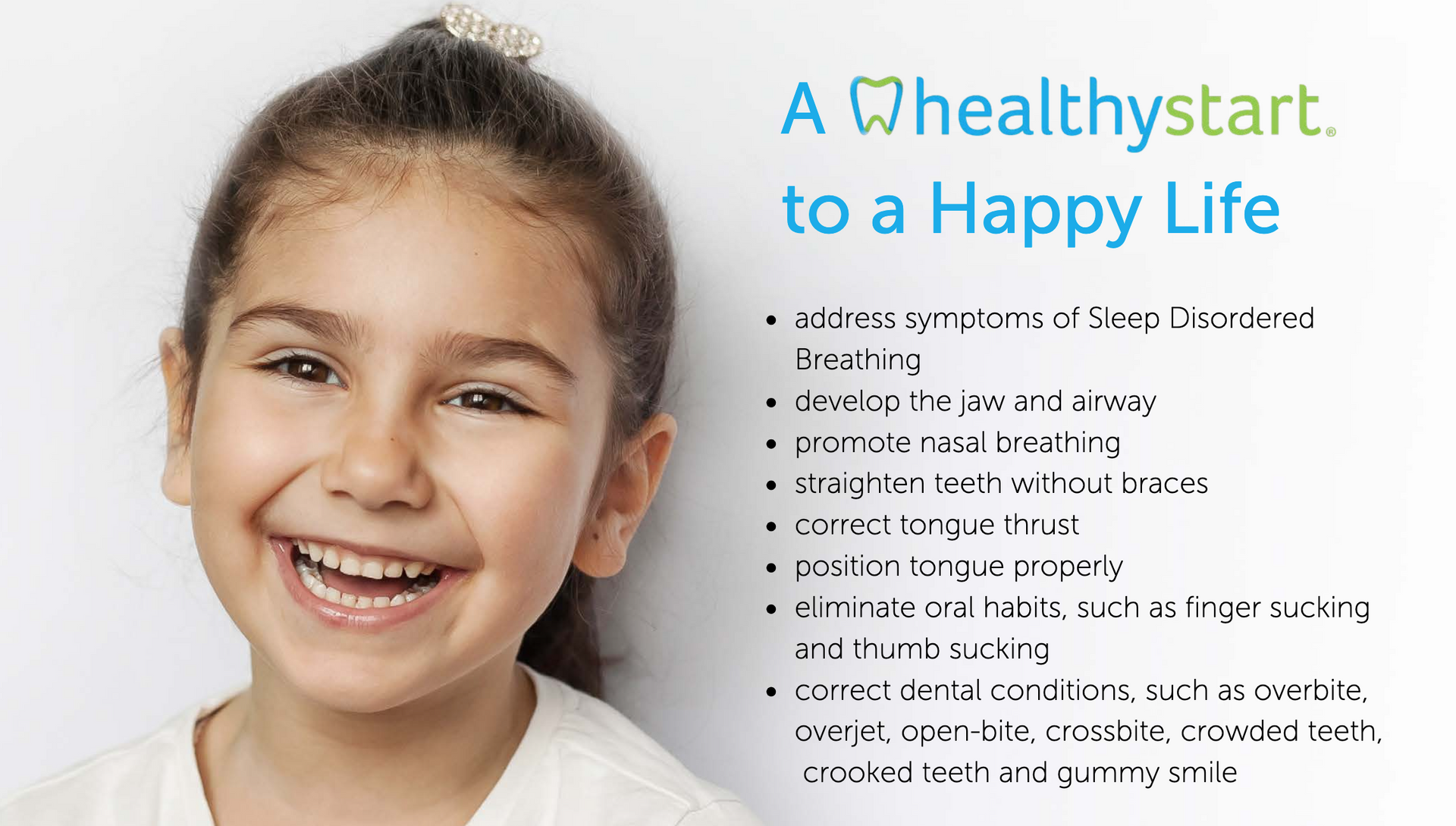 HealthyStart System | Marrero LA Dentist Child smiling after Healthy Start System | Marrero Pediatric Dentist